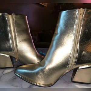 MIA Gold Ankle Boots